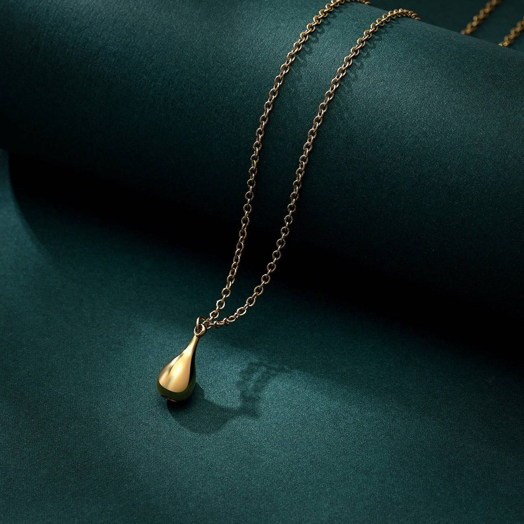 Tiny Gold Drop Ashes Pendant