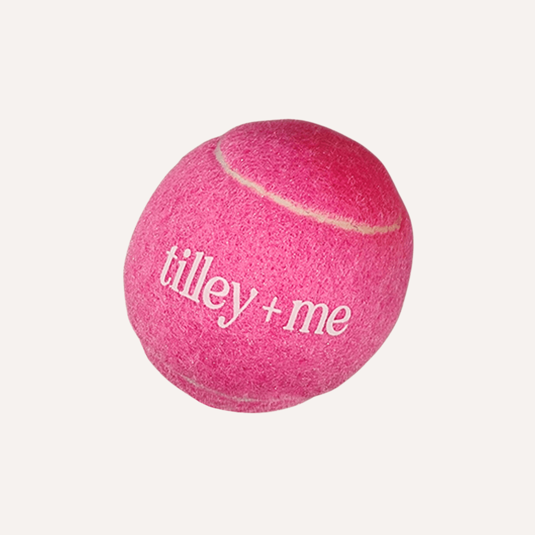 Tilley + Me Tennis Ball for Dogs Barbie Pink