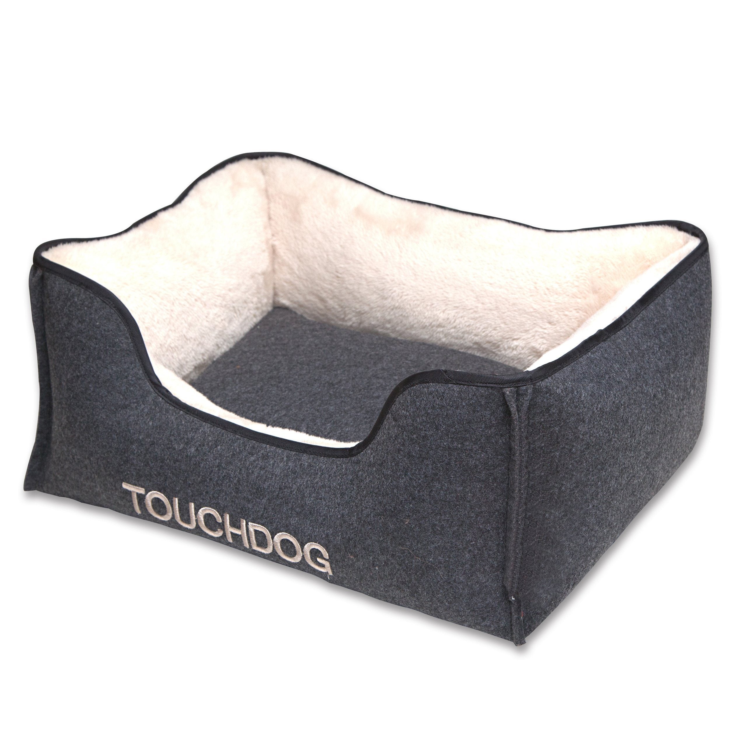 Touchdog 'Felter Shelter' Luxury Premium Designer Dog Bed Gray
