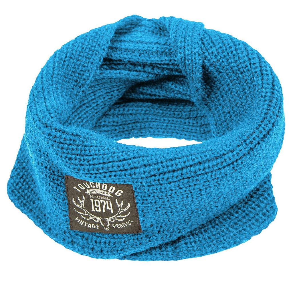 Touchdog Heavy Knitted Designer Fashion Winter Dog Scarf