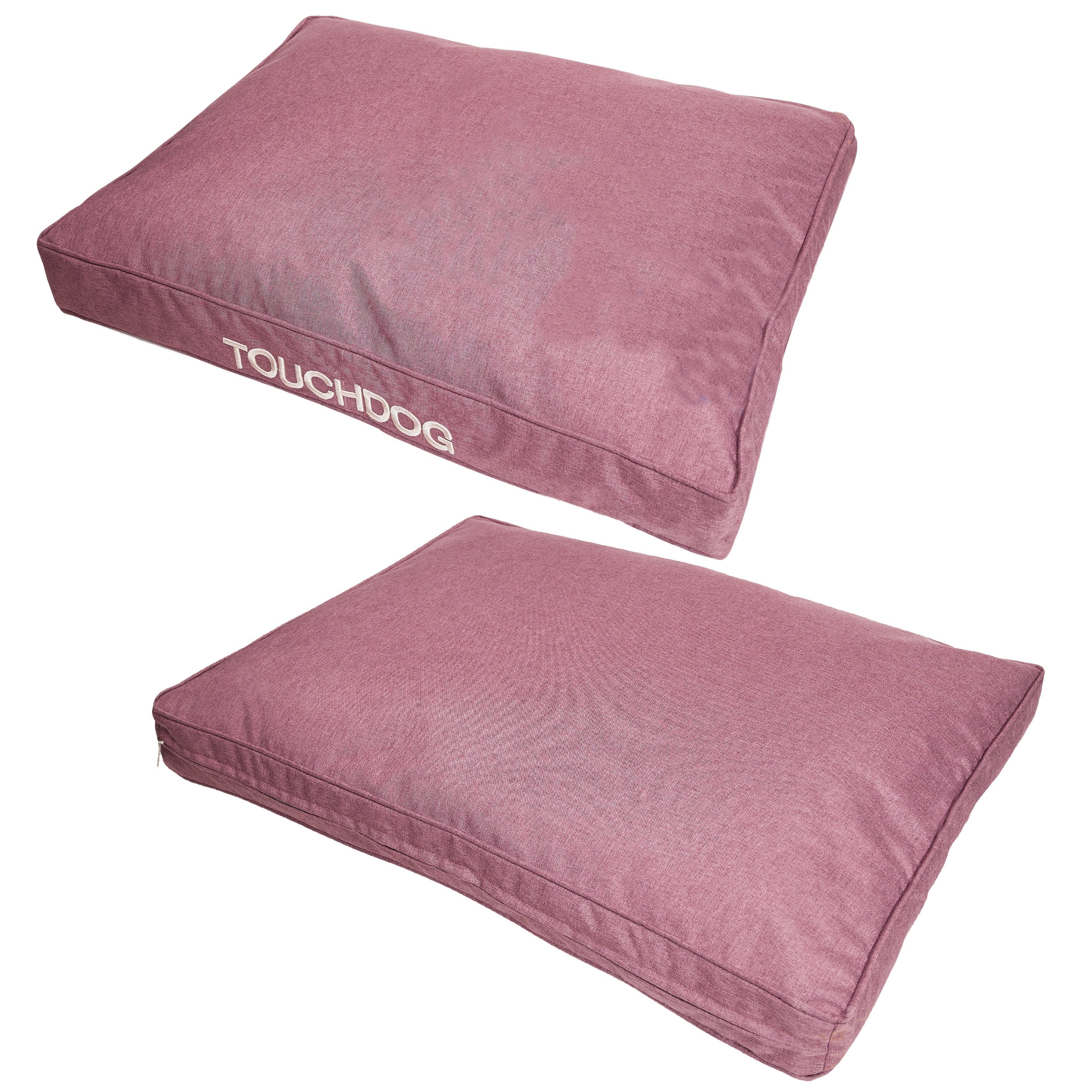 Touchdog 'Hushky' Water-Resistant Premium Raised Rectangular Dog Mat