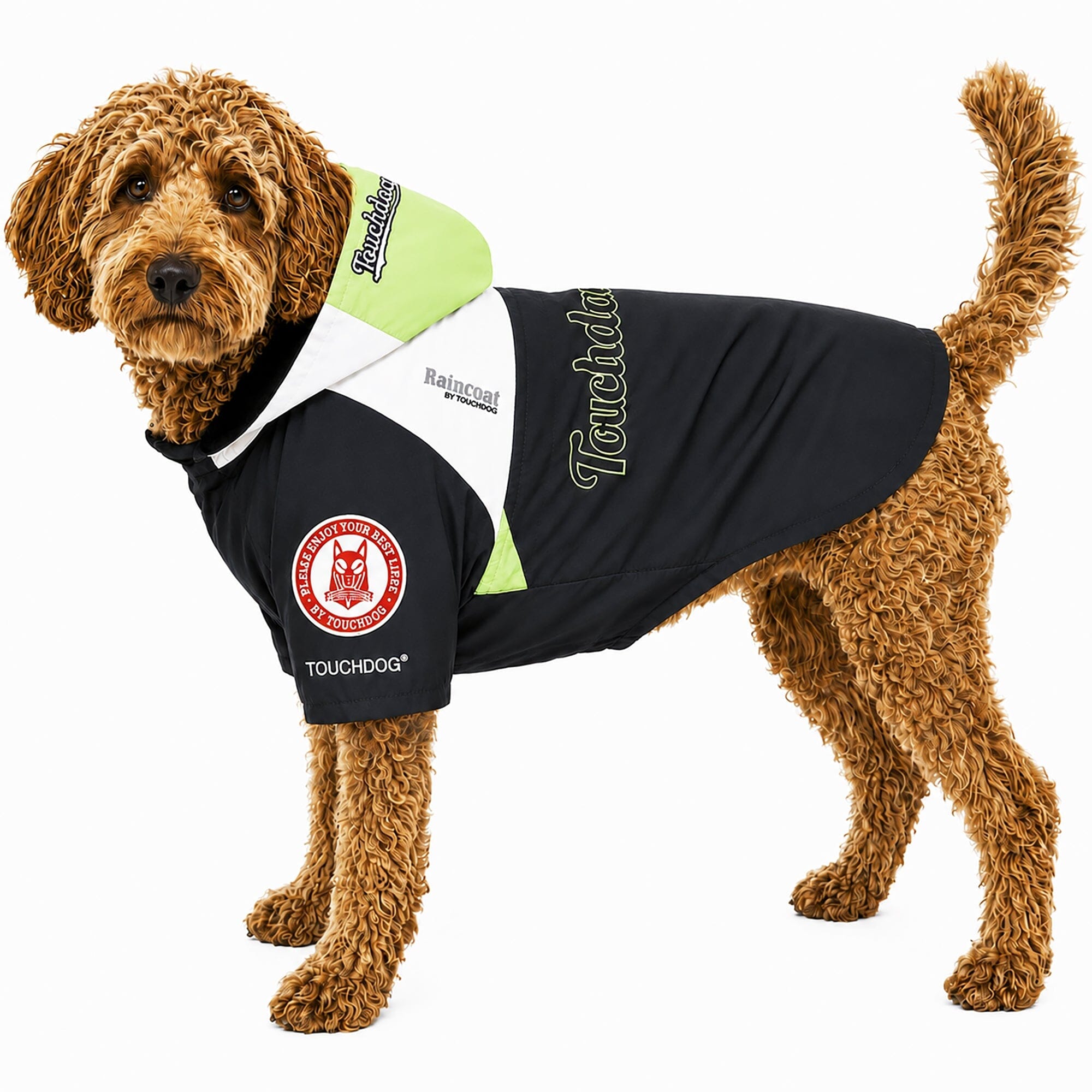 Touchdog ® 'Mount Pinnacle' Insulated Performance Retro Ski Dog Jacket Black