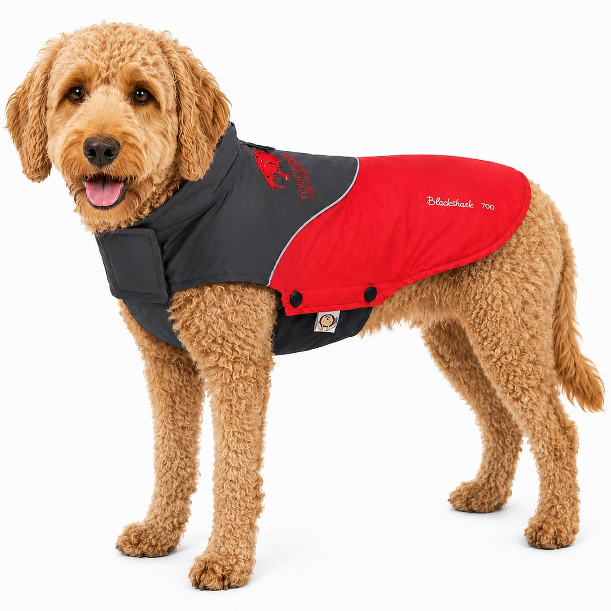 Touchdog ® Subzero-Storm Reflective Year Round Waterproof Dog Coat Red, Black