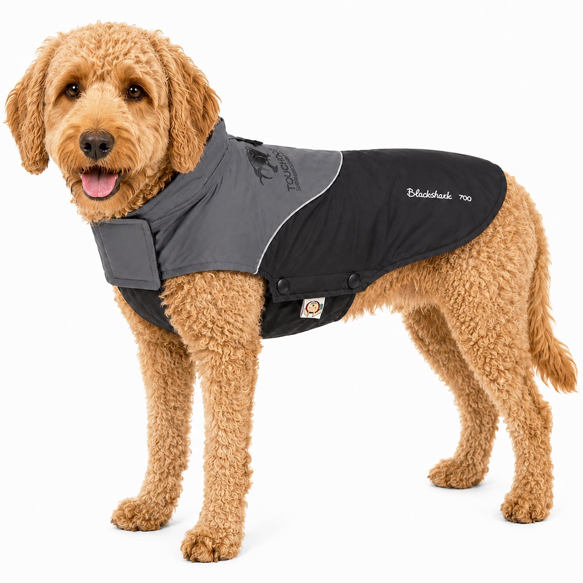 Touchdog ® Subzero-Storm Reflective Year Round Waterproof Dog Coat Black, Grey