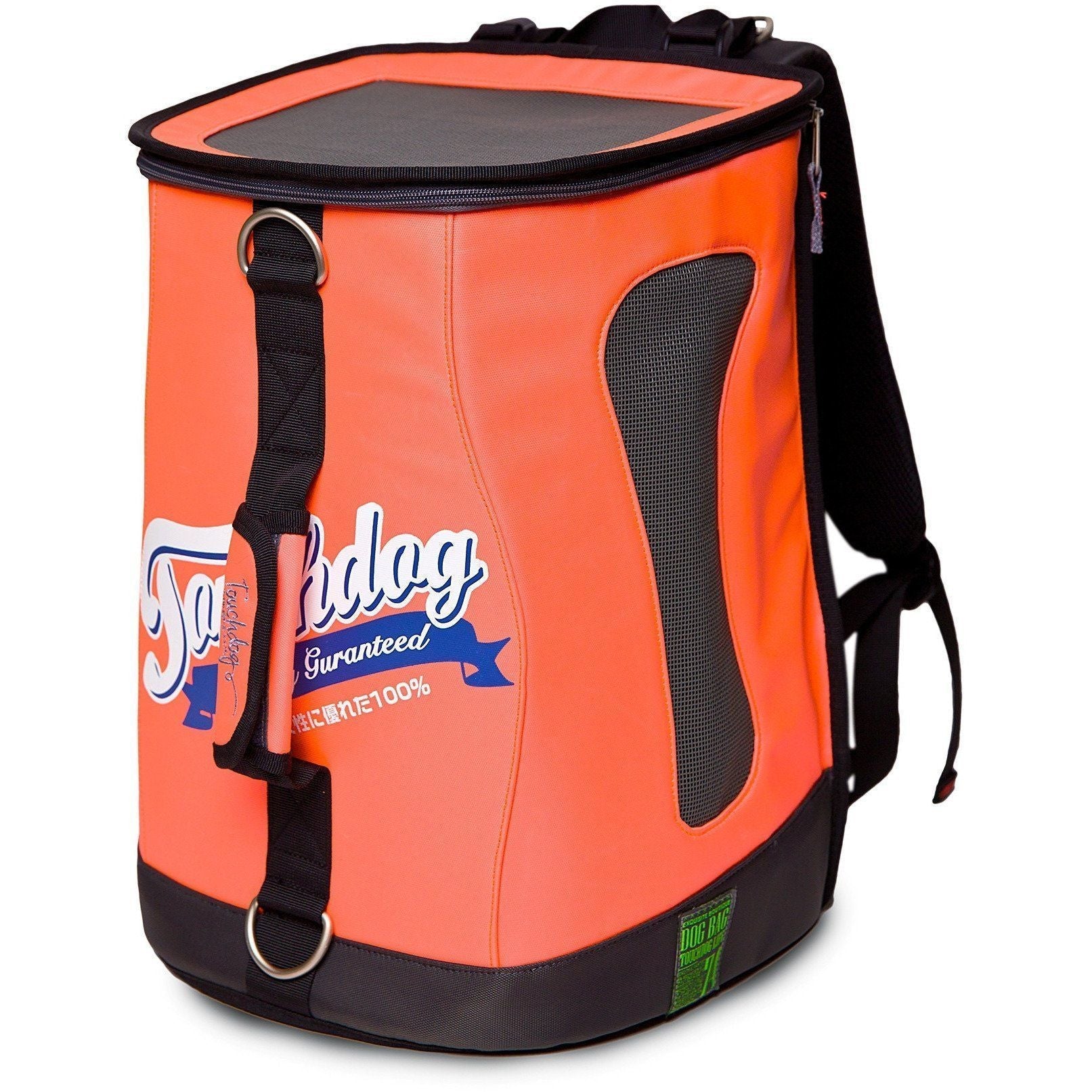 Touchdog ® 'Ultimate-Travel' 3-in-1 Airline Approved Backpack Dog Carrier Cantaloupe Orange