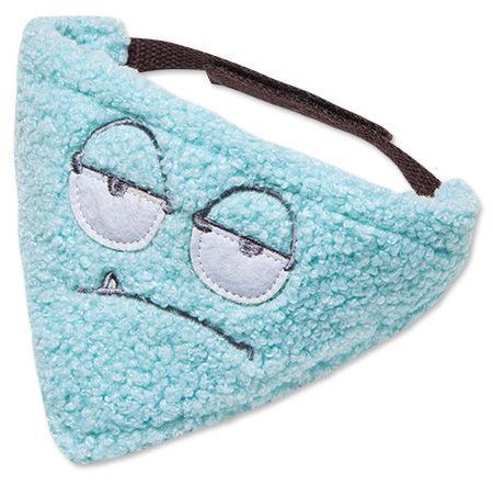 Touchdog ®'Dizzy-Eyed Cyclops' Cotton Hook-and-Loop Dog Bandana and Scarf Light Blue
