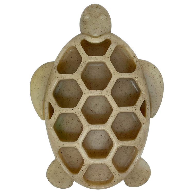 Turtle Nylon Chew Toy - Ultra-Durable Enrichment Toy for Power Chewers USA Turtle Nylon Toy - Brown
