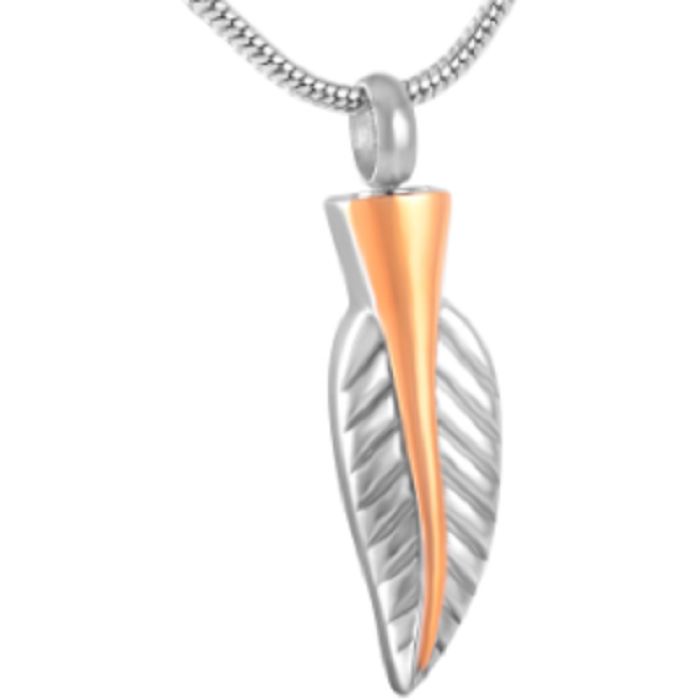 Gold Leaf Ashes Necklace Pendant