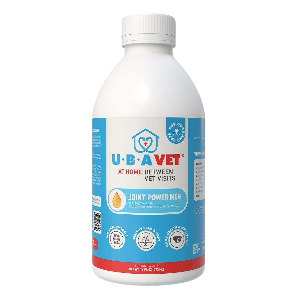 UBAVET Joint Power MEG Maximum Joint Support Liquid for Dogs & Cats 16.9 fl oz