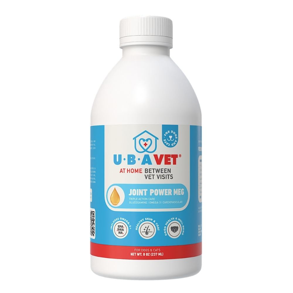 UBAVET Joint Power MEG Maximum Joint Support Liquid for Dogs & Cats 8.45 fl oz