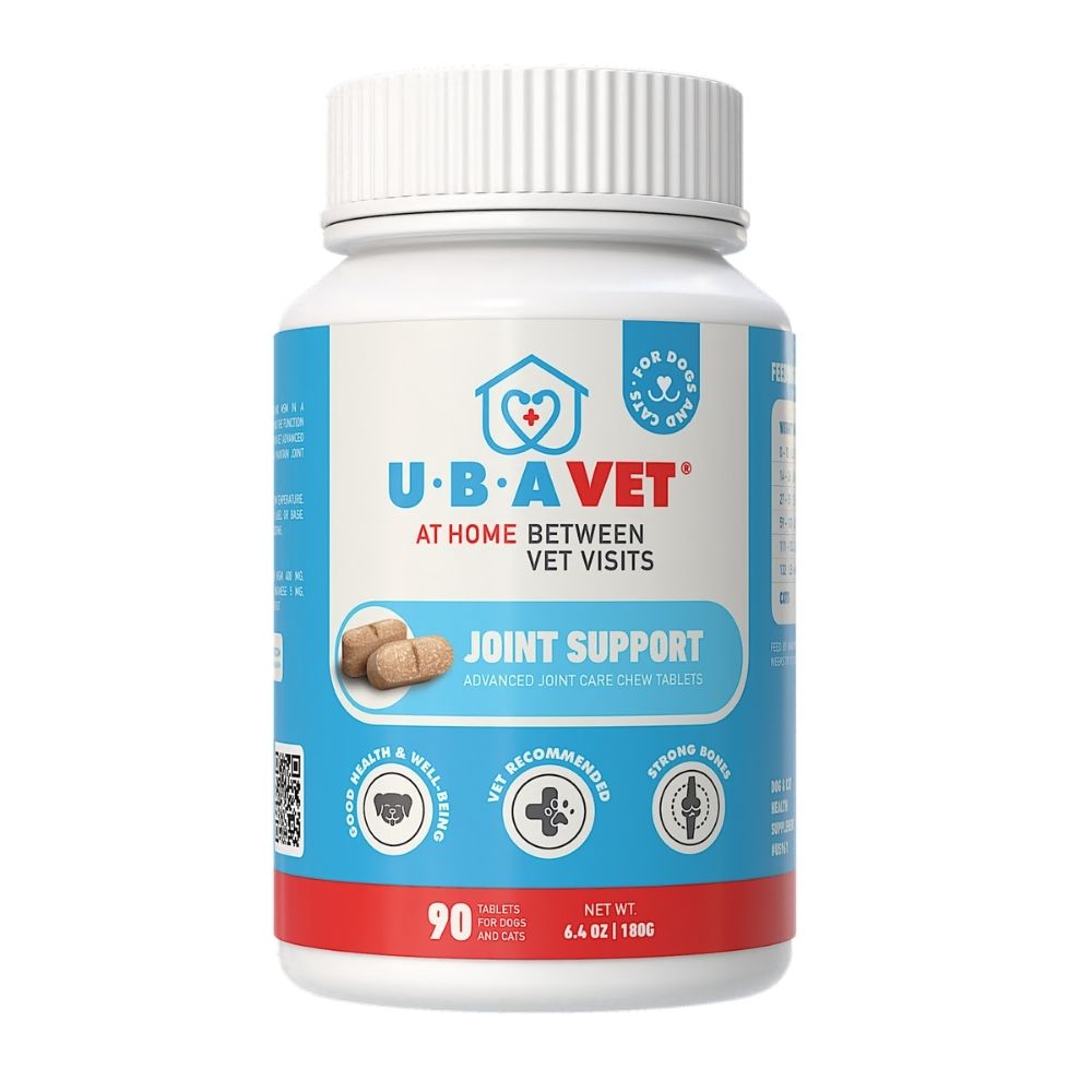 UBAVET Joint Support Advanced Joint Care Chew Tablets for Dogs & Cats 90 ct