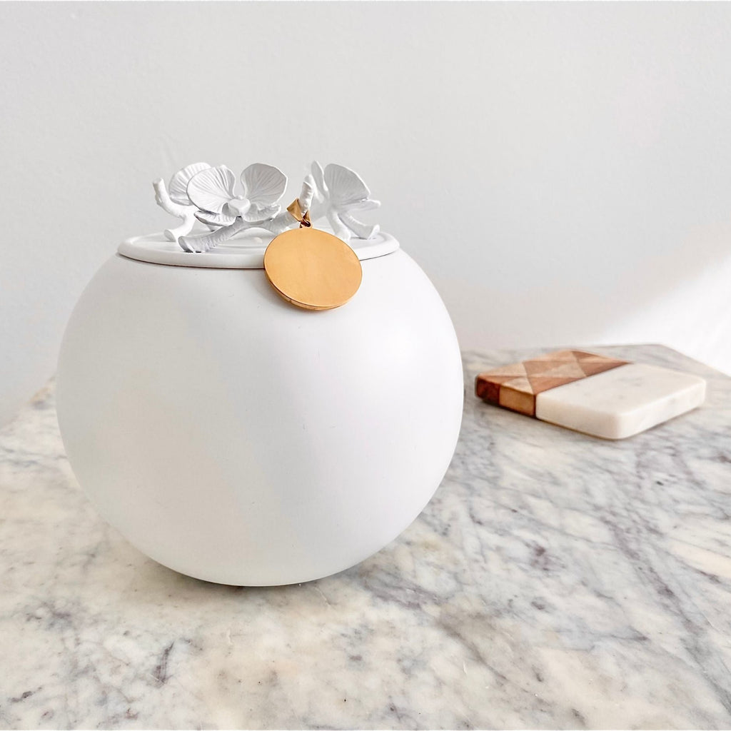 Orchid Urn for Dog & Pet Ashes - Handmade