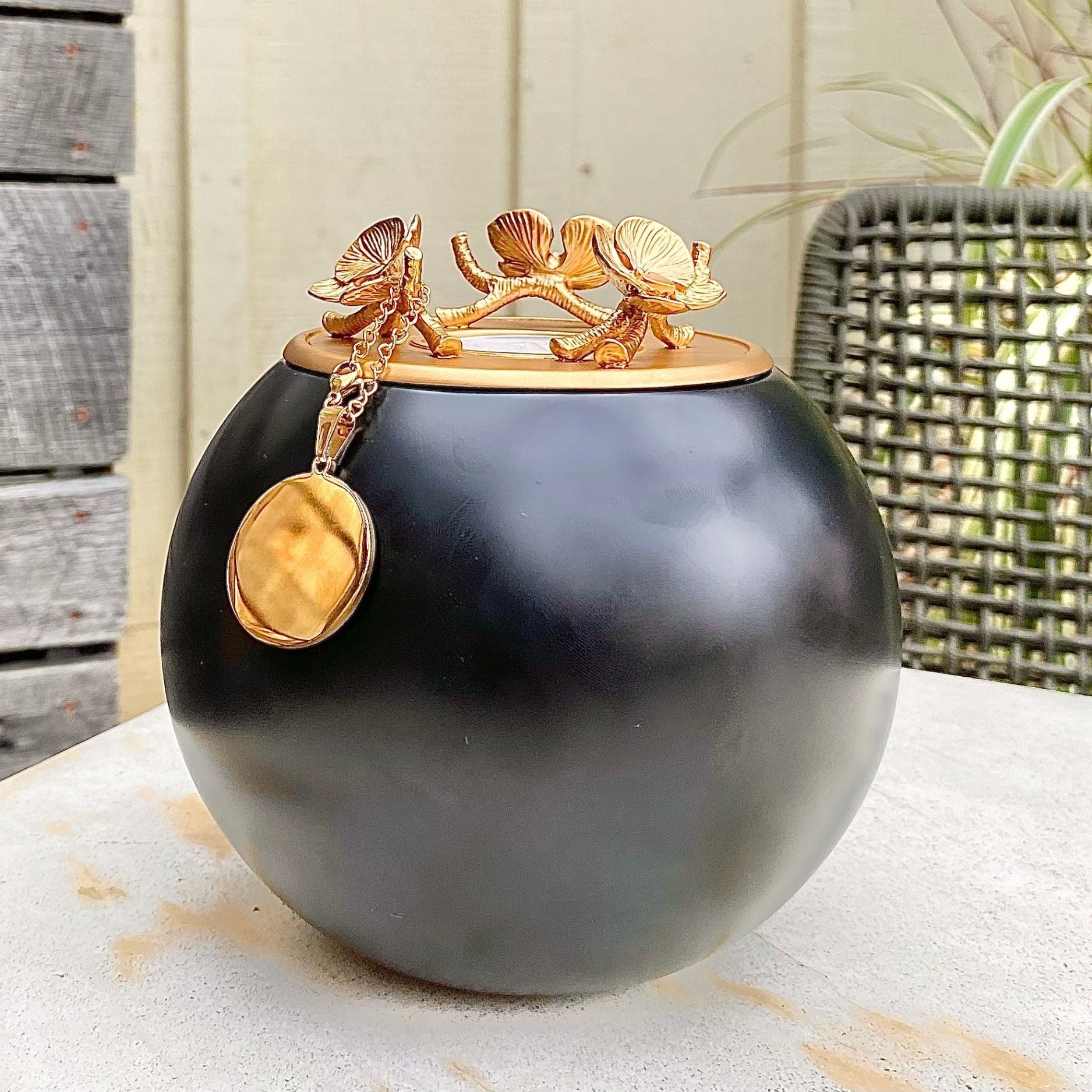 Orchid Urn for Dog & Pet Ashes - Handmade