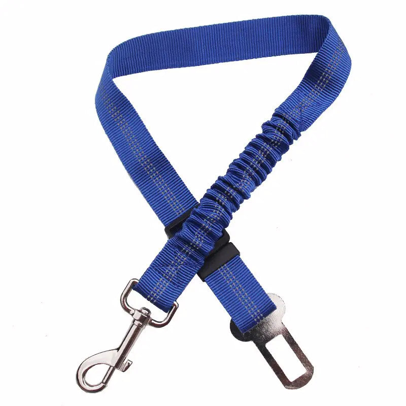 Car Safety Belt Pet Reflective Leash Blue
