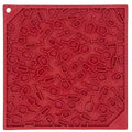 Vino Dog eMat - Enrichment Lick Mat For Dogs and Cats | Wine-Inspired Design| SodaPup Vino emat - red