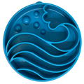 Wave eBowl Deep Slow Feeder Dog Bowl for Enrichment | Made in USA Wave ebowl - blue