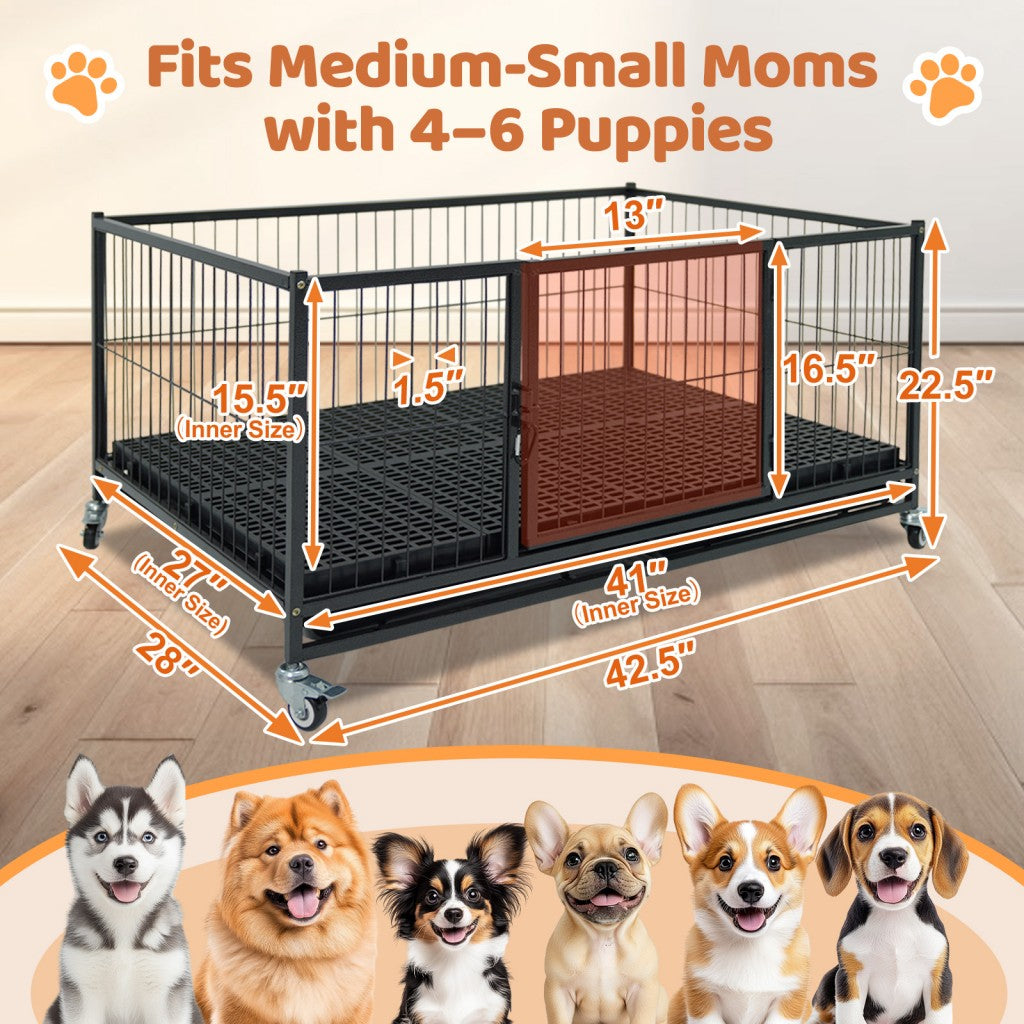 43" Upgraded Puppy Whelping Box WHLP02 1 Pack