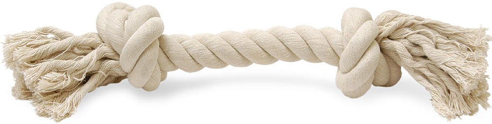 Jeffers White Rope Bone Dog Dental Tug Toy 16"L White 1 ct