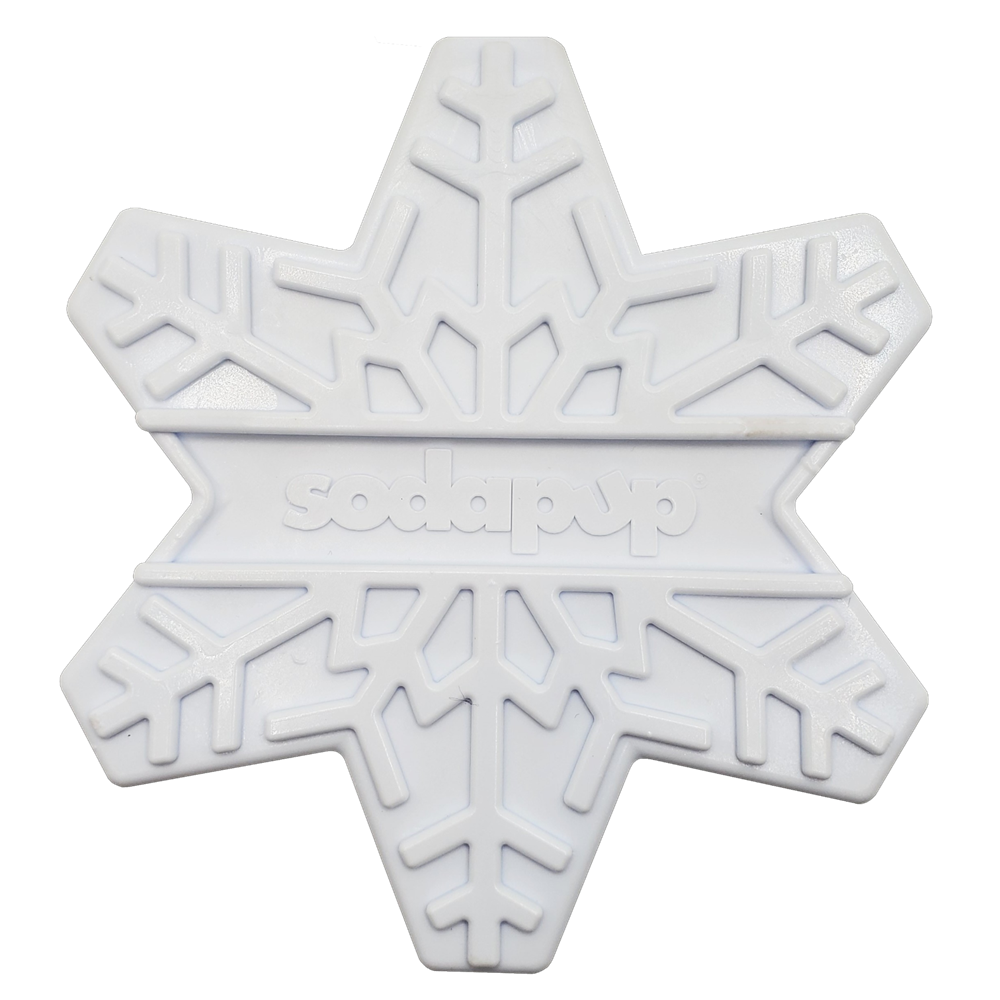 Snowflake Nylon Dog Chew Toy for Aggressive Chewers | USA Made & FDA Compliant Snowflake Nylon Toy - White