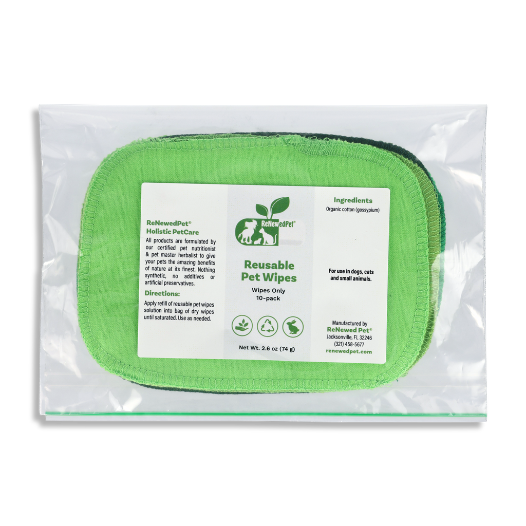 4-ALL PETS REUSABLE PET WIPES 10 WIPES