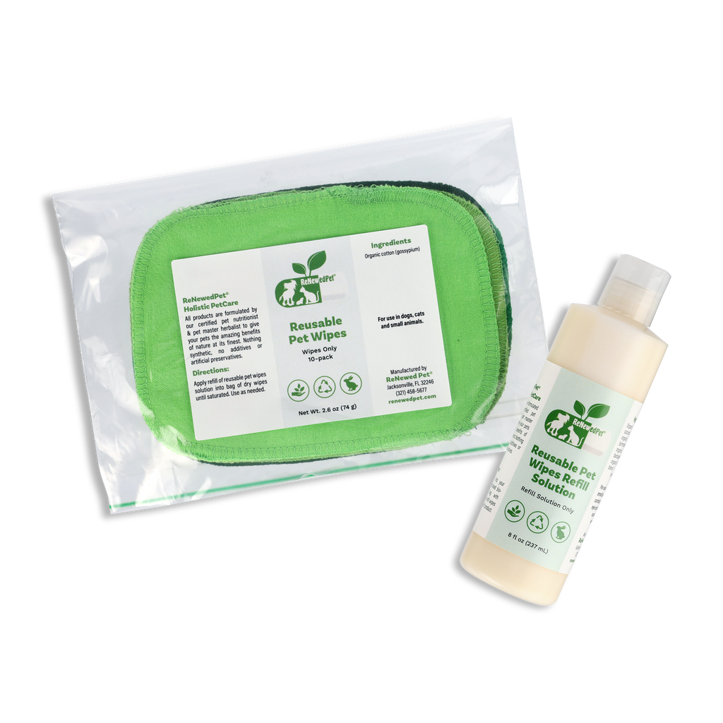 4-ALL PETS REUSABLE PET WIPES 10 WIPES