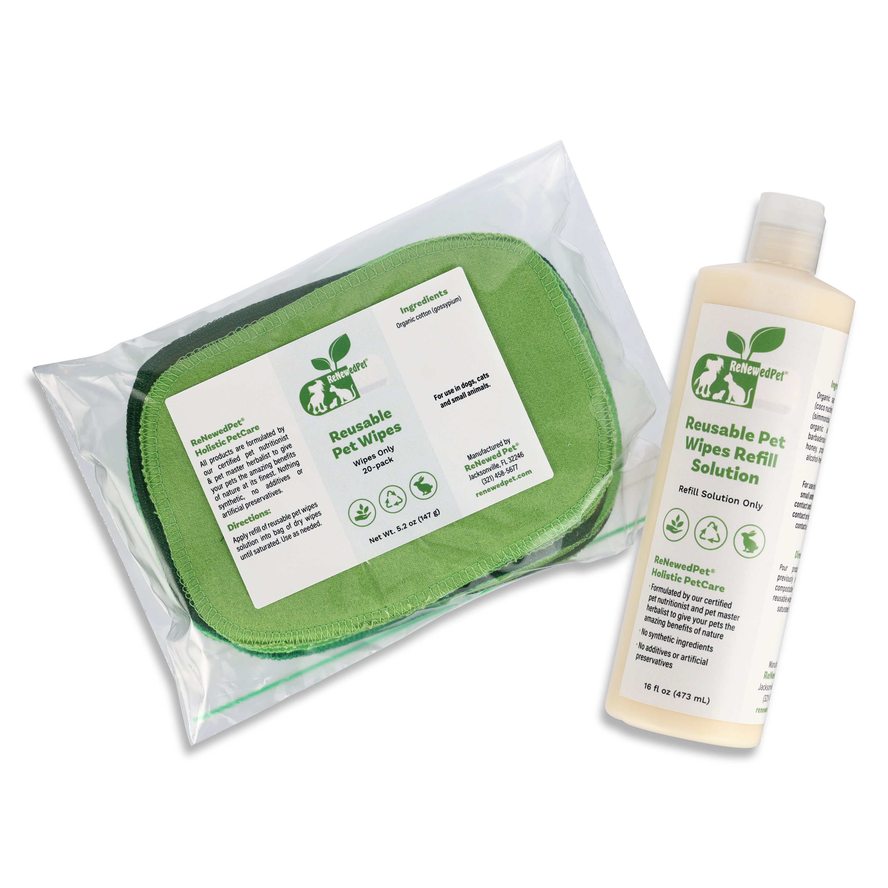 4-ALL PETS REUSABLE PET WIPES 20 WIPES - - SAVE 10%