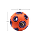 Glow-in-the-Dark Dog Toy Ball for Chewing (Medium/Large) Orange Glow S