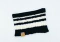 Cashmere Blend Scarf sets for Pets and their humans, Black and White XS